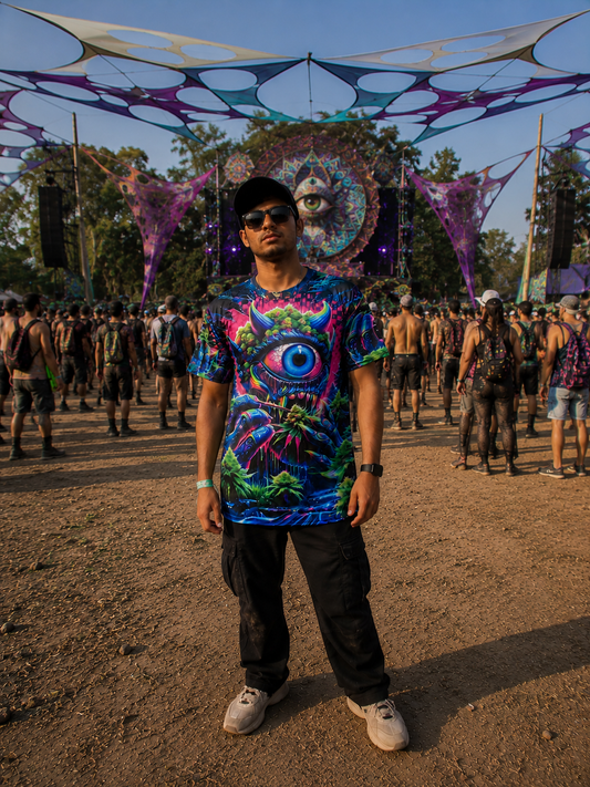 Psycho perroos Psychedelic T-shirt